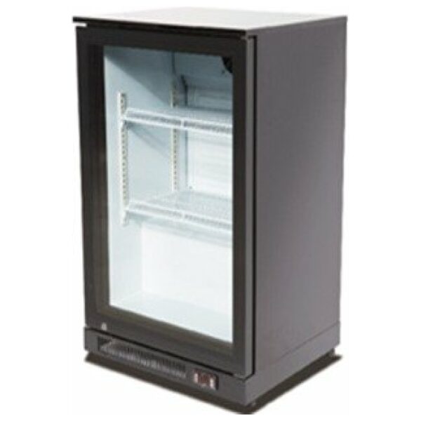 Single Hinged Door Black Bar Cooler